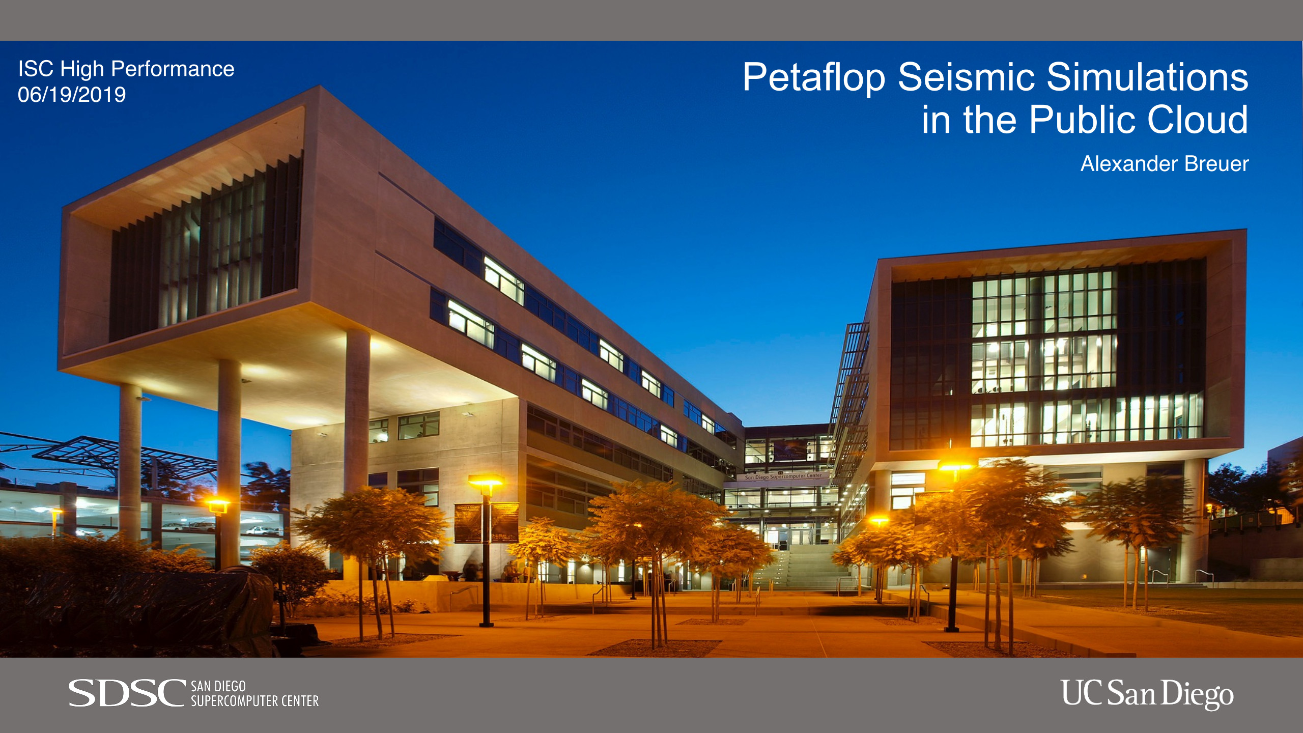 Slides of the presentation "Petaflop Seismic Simulations in the Public Cloud" at the ISC High Performance 2019 conference